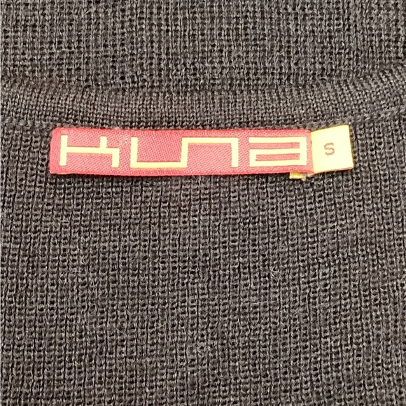 Kuna Baby Alpaca Stretch Knit Sleeveless Dress Black - Picture 9 of 12